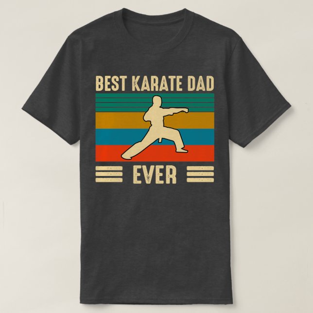 Camiseta Best karate dad ever (Frente do Design)