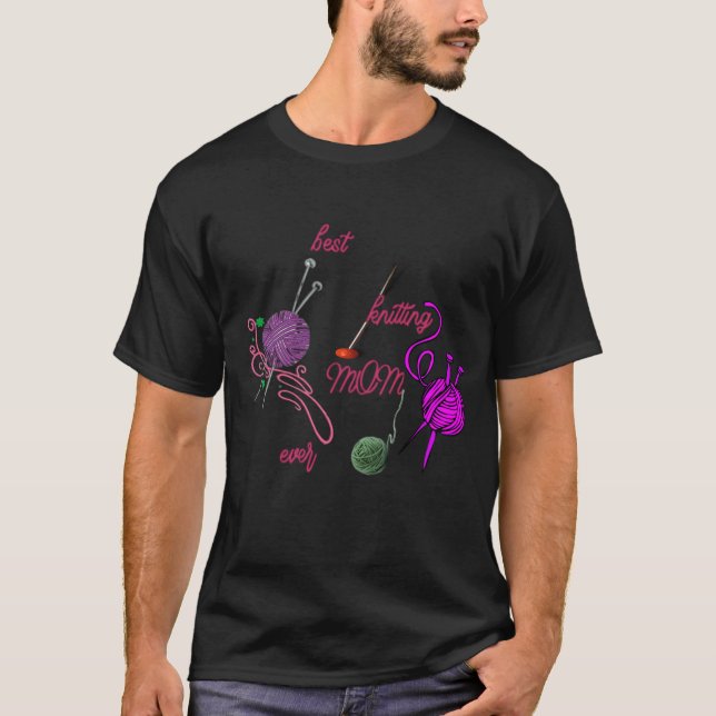 Camiseta best knitting mom ever (Frente)