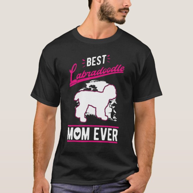 Camiseta Best Labradoodle Mom Ever (Frente)