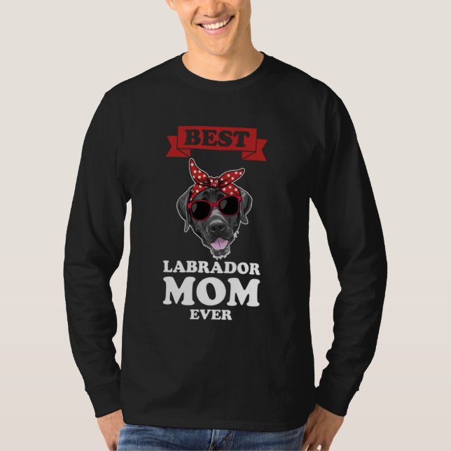 Camiseta best labrador mom ever labrador (Frente)