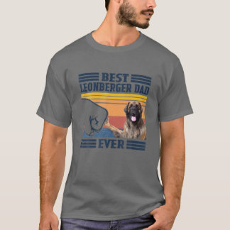 Camiseta Best Leonberger Dad Ever Vintage Father Day Christ