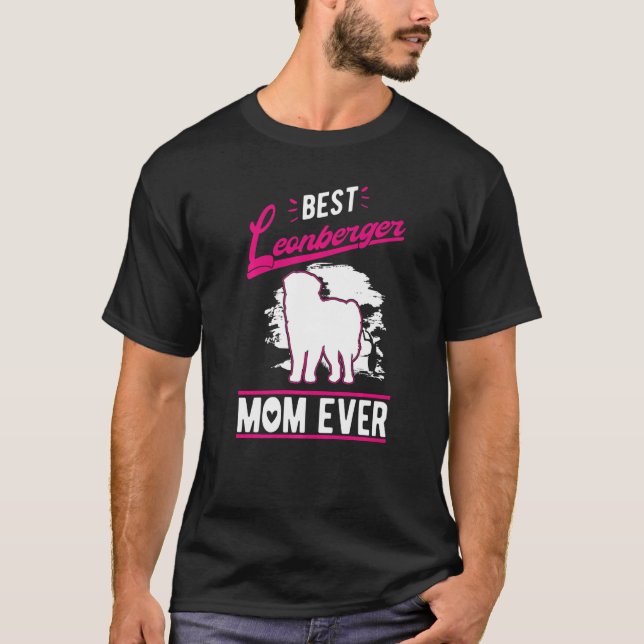 Camiseta Best Leonberger Mom Ever   (Frente)