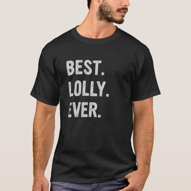 Camiseta Best Lolly Ever Family Grandma (Frente)