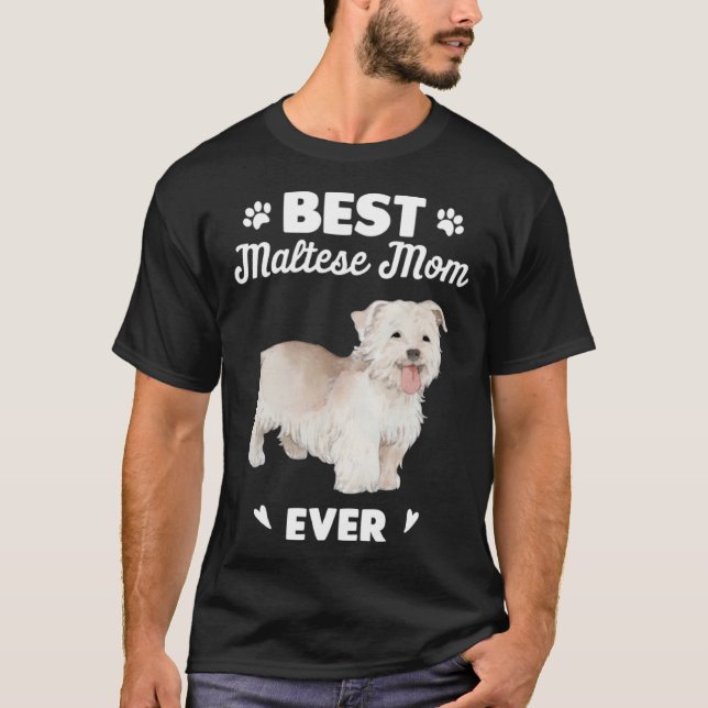 Camiseta Best Maltese Mom Dog (Frente)