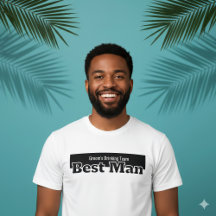 Best Man Groom's Drinking Team Humorous Bachelor