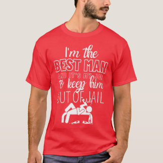 Camiseta Best Man Wedding Party Bachelor Party GroomsmenT-S