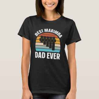 Camiseta Best Marimba Dad Instrument Musician Retro