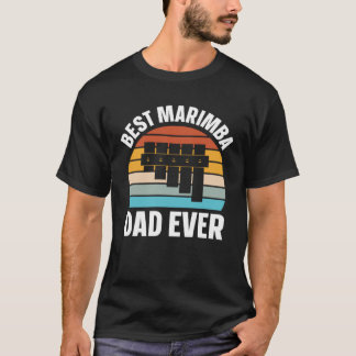 Camiseta Best Marimba Dad Instrument Musician Retro