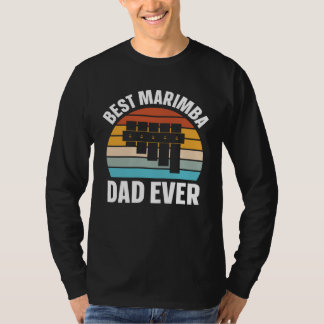 Camiseta Best Marimba Dad Instrument Musician Retro