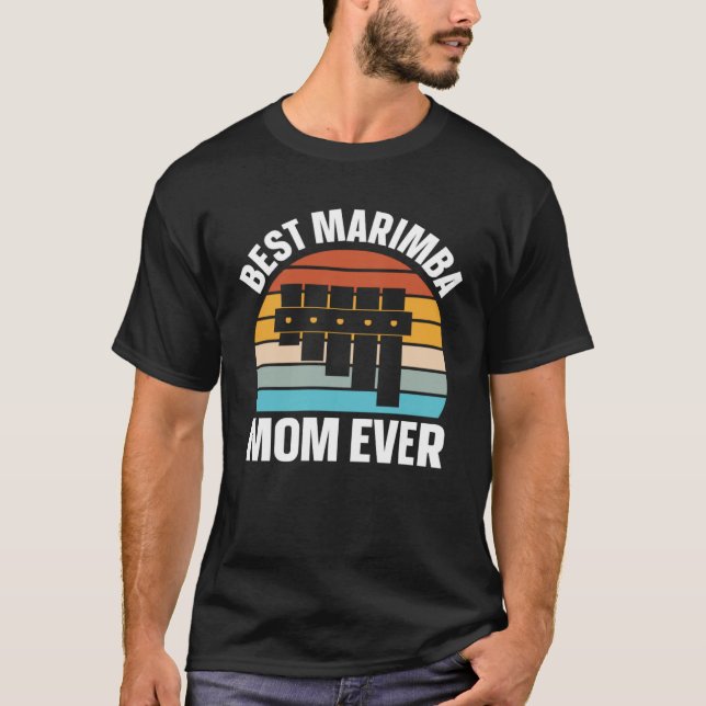 Camiseta Best Marimba Mom Instrument Musician Retro (Frente)