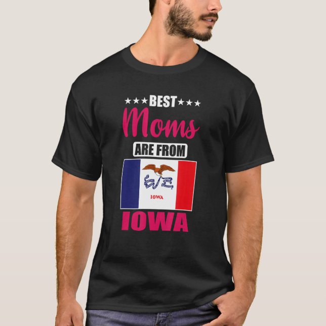 Camiseta Best Moms are from Iowa (Frente)