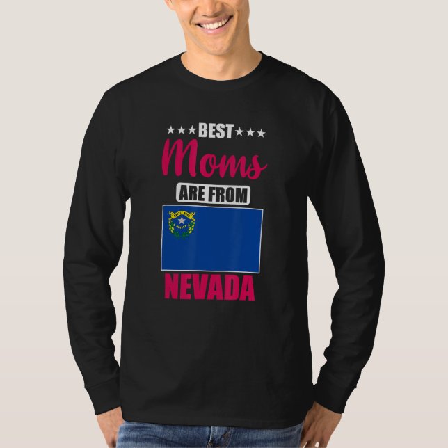 Camiseta Best Moms are from Nevada (Frente)