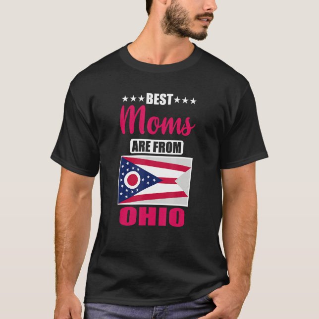 Camiseta Best Moms are from Ohio (Frente)