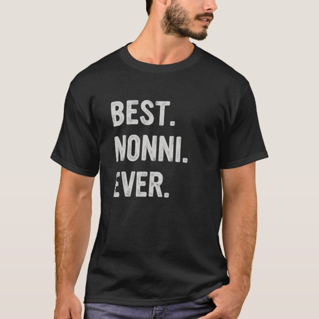 Camiseta Best Nonni Ever Family Grandma (Frente)