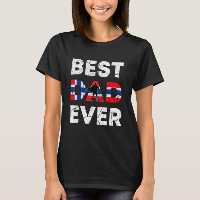 Camiseta Best Norwegian Dad Ever Norway Daddy Father s Day (Frente)