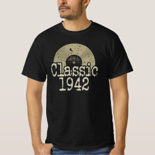 Camiseta Best Of 1942 Classic Vinyl, Nascer De Aniversário 