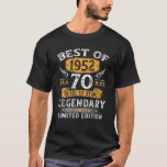 Camiseta Best Of 1952 70 Years Old Gifts 70Th Birthday Gift<br><div class="desc">Best Of 1952 70 Years Old Gifts 70th Birthday Gift For Men</div>