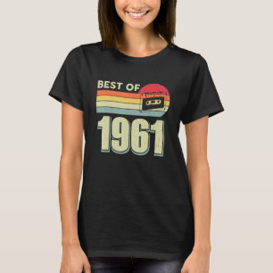 Camiseta Best Of 1961 Vintage Retro Cassette Tape 61rua Bir