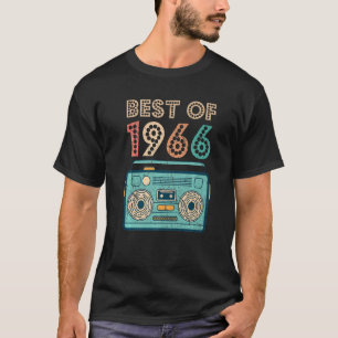 Camiseta Best Of 1966 56th Birthday Cassette Retro Vintage