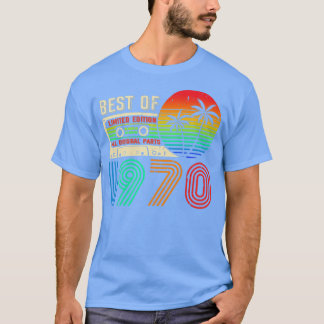 Camiseta Best Of 1970 52nd Birthday Vintage Cassette Limite
