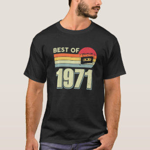 Camiseta Best Of 1971 Vintage Retro Cassette Tape 51rua Bir