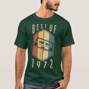 Camiseta Best Of 1972 50 Year Old Gifts Cassette Tape 50th 