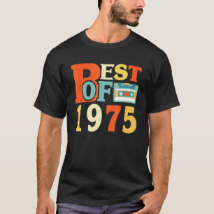 Camiseta Best Of 1975 46th Birthday Cassette Vintage
