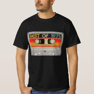 Camiseta Best Of 1975 Cassette Tape Vintage, Presente De 19