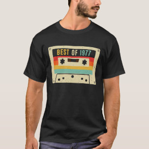 Camiseta Best of 1977 Cassette Tape Retro Vintage 46th Birt