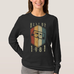 Camiseta Best Of 1981 Cassette Tape 411, De 41 Anos, Nascim