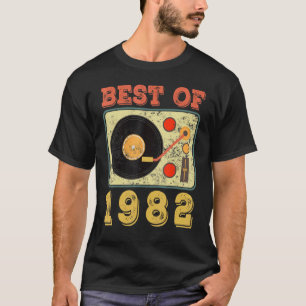 Camiseta Best Of 1982 aniversário de 40 anos Vinyl Record