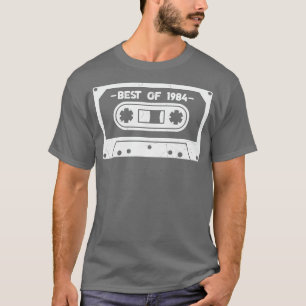 Camiseta Best of 1984 Retro Cassette Tape 1984 Aniversário
