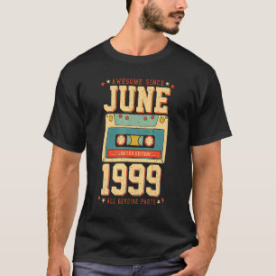 Camiseta Best Of June 1999 23 Year Old Cassette Tape 23th