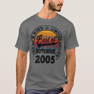 Camiseta Best Of Setembro 2005 17th Birthday Gift For 17 Y