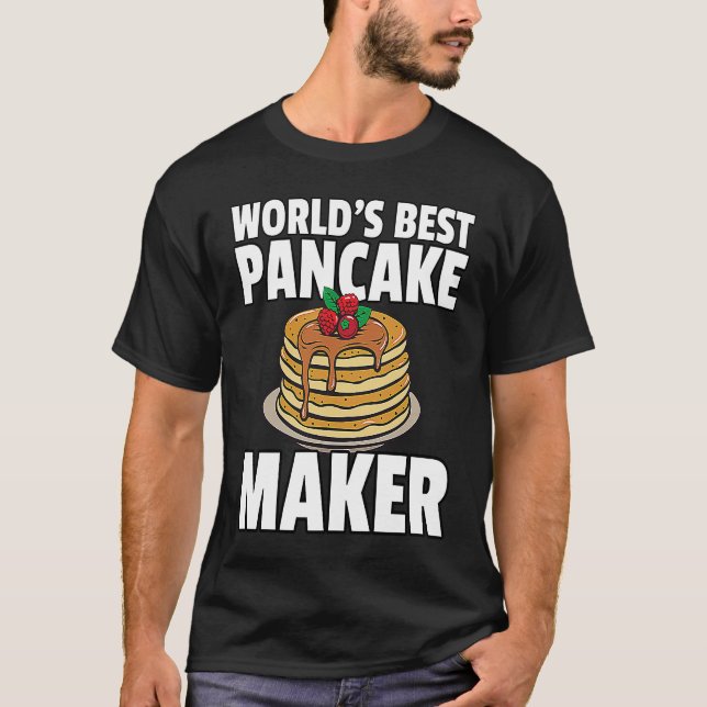 Camiseta Best Pancake Maker  Maker Syrup Breakfast (Frente)