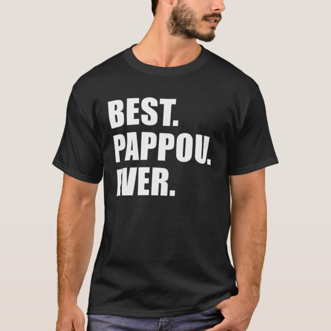 Camiseta Best Pappou Ever Greek Grandfather  1 (Frente)