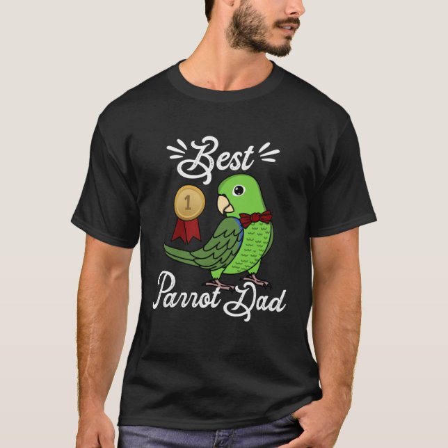 Camiseta Best Parrot Dad I Green Parrotlet (Frente)