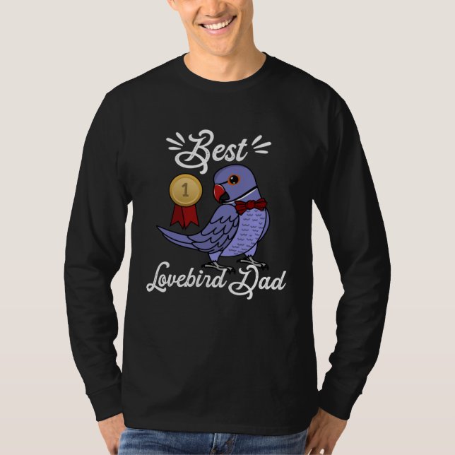 Camiseta Best Parrot Dad I Violet Indian Ringneck (Frente)