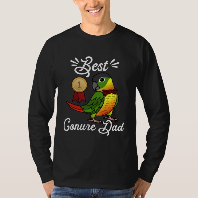 Camiseta Best Parrot Dad I Yellow sided Green Cheek Conure (Frente)