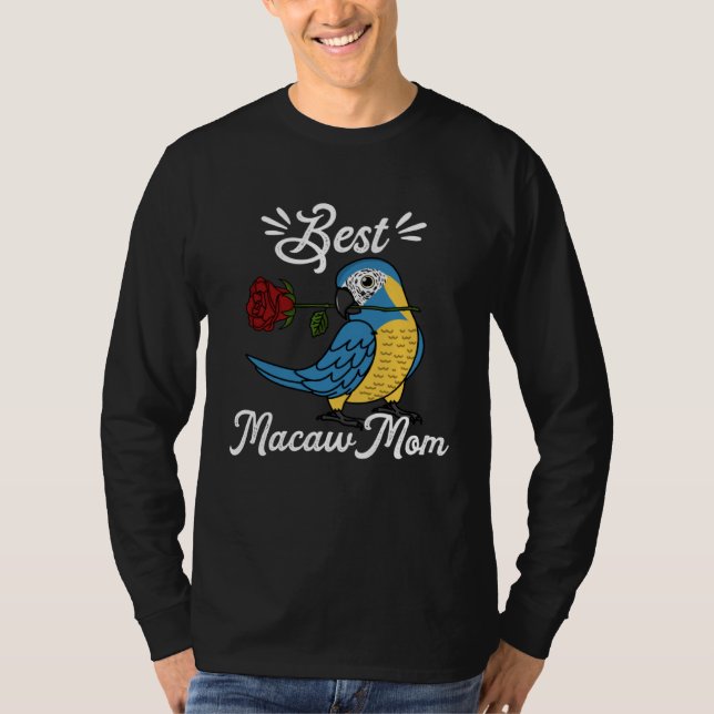 Camiseta Best Parrot Mom I Blue throated Macaw (Frente)