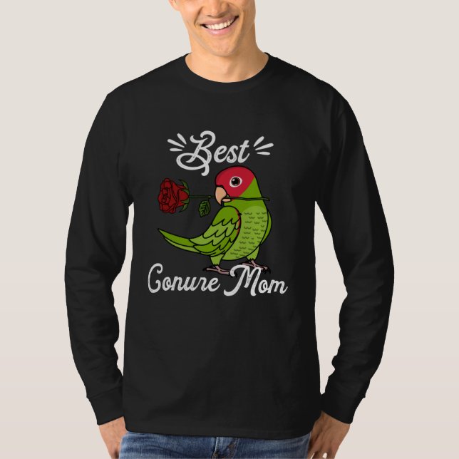 Camiseta Best Parrot Mom I Cherry headed Conure (Frente)