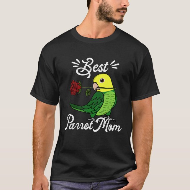 Camiseta Best Parrot Mom I Double Yellow headed Amazon (Frente)