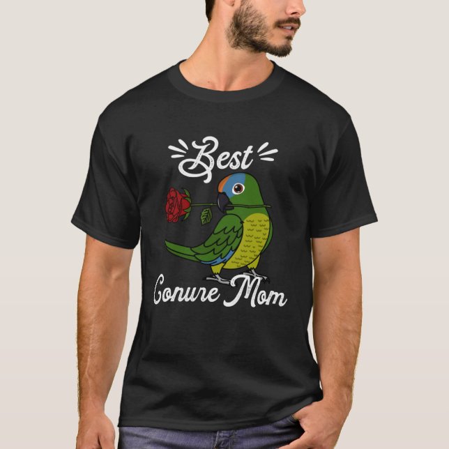 Camiseta Best Parrot Mom I Peach fronted Conure (Frente)
