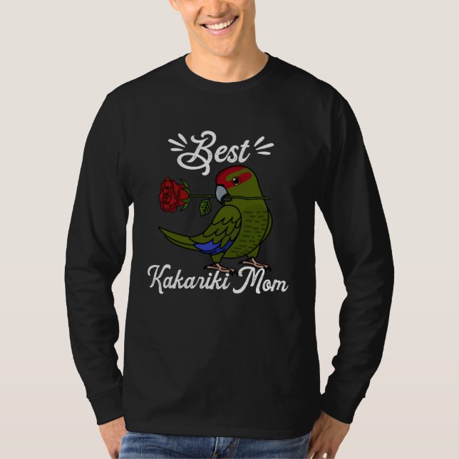 Camiseta Best Parrot Mom I Red crowned Kakariki (Frente)