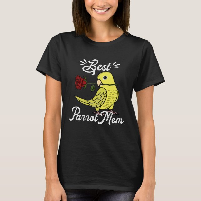 Camiseta Best Parrot Mom I Yellow Parrotlet (Frente)