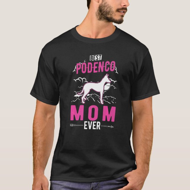Camiseta Best Podenco Mom Ever   (Frente)