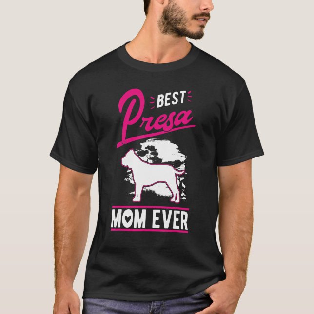 Camiseta Best Presa Canario Mom Ever (Frente)