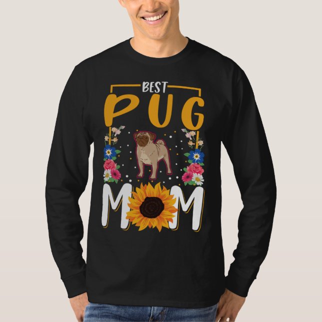 Camiseta Best Pug Mom Ever (Frente)