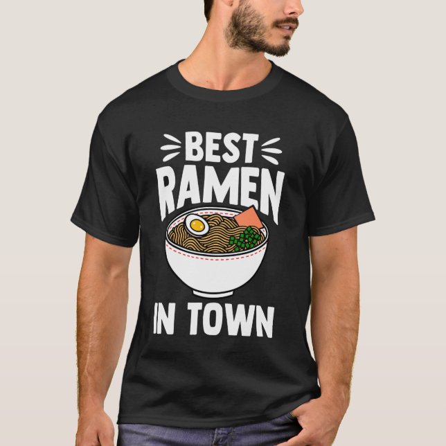 Camiseta Best Ramen in Town - Funny Kawaii Ramen Noodles Gi (Frente)