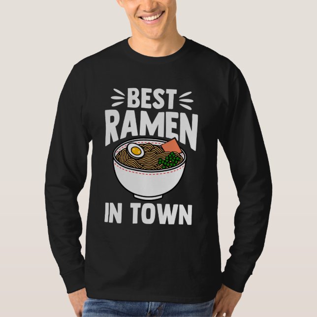 Camiseta Best Ramen in Town - Funny Kawaii Ramen Noodles Gi (Frente)